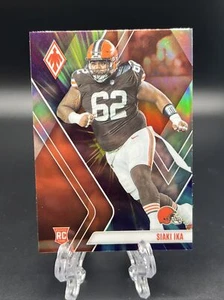 2023 Panini Phoenix Football Siaki Ika Rookie RC Color Burst SP Cleveland Browns - Picture 1 of 2