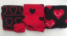 Happy Socks Geschenkbox 3 Paar schwarz rot mit Herzen unisex Gr. 41-46