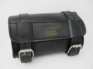 LEATHER TOOL BAG FIT FOR HARLEY DAVIDSON MOTORCYCLE REDNECK GIRL America Ride - Picture 1 of 14
