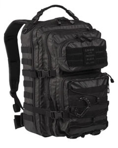 ZAINO MILITARE TACTICAL BLACK BY MIL-TEC DA 50 LITRI DI COLORE NERO - Imagen 1 de 2
