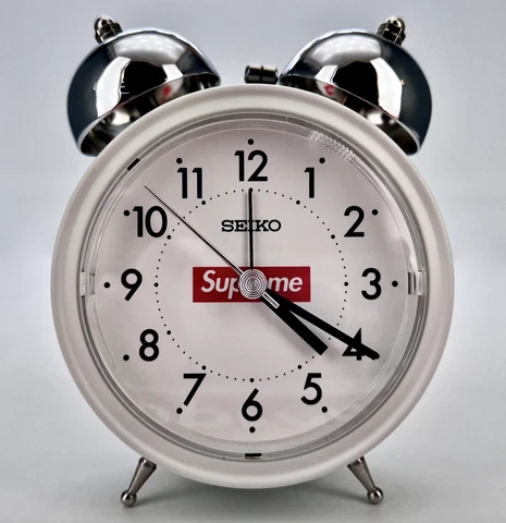 Supreme Seiko Alarm Clock "White" (FW22A77) *******IN STOCK - SHIPS TODAY******* Cover