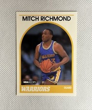 1989-90 NBA Hoops Mitch Richmond #260 Rookie Basketball Card RC Golden Warriors