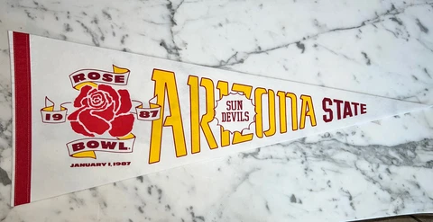 ARIZONA STATE 1987 ROSE BOWL PENNANT Cover