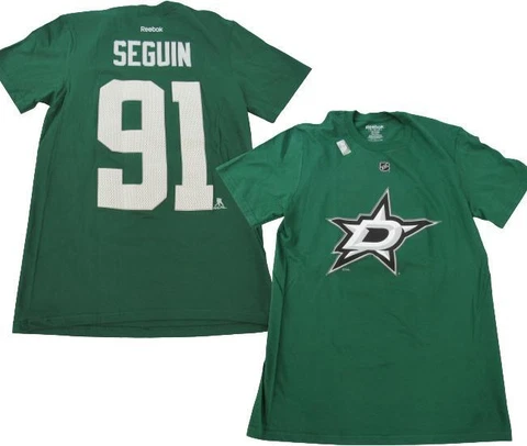 New Tyler Seguin #91 Dallas Stars Mens Sizes S-L-2XL Reebok Green Shirt Cover