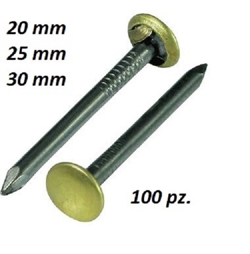 Set 100 Chiodi Per Quadri In Acciaio Temprato - 5 Misure Diverse, Made In Germany - Foto 3