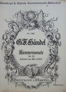 (Notenheft) Händel - Klav.,Violine,Violoncelloa.lib. Nr. 15 gebr. - Bild 1 von 1