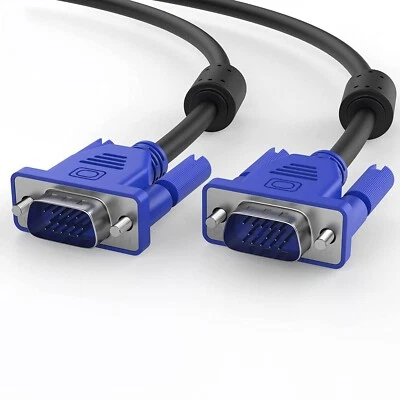 VGA SVGA Cable Male to Male LCD PC TV VGA Cable - Image 1 of 3