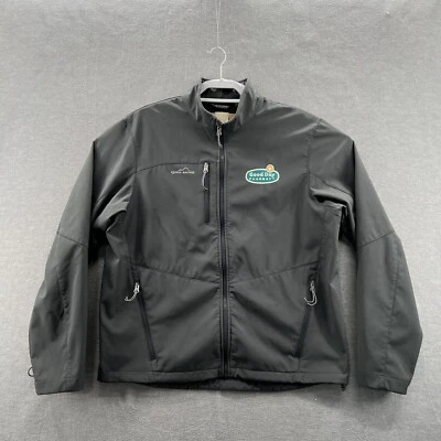eddie bauer mens size XL full zip softshell jacket zipped pockets lined - Image 1 of 4