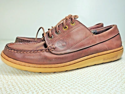 Zapatos TimberLand vintage para hombre de cuero marrón talla 10 hechos en EE. UU. Foto 1 de 4