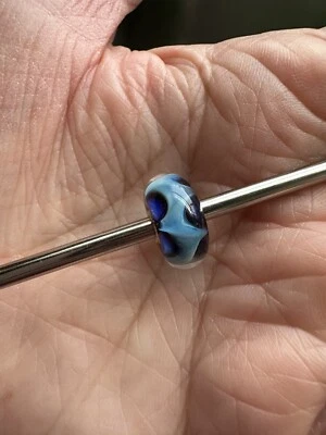 TROLLBEADS Unique Purple/Blue Wave Bead - Image 1 of 3