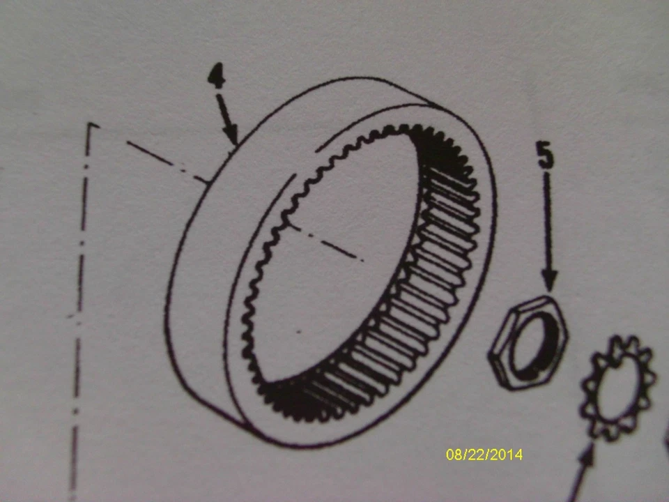 119217 Clark Michigan Hurth HUB RING GEAR 前后轴 175B 装载机 — 第 1/1 张图片