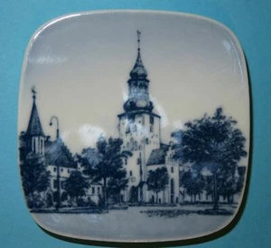 Bing & Grondahl 3" Wall or Butter Plate With Lutheran St Budolfi Church Denmark - Picture 1 of 2