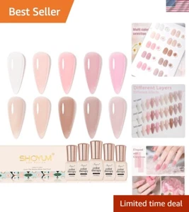 Long-Lasting 10 Shades Nude Gel Nail Polish Kit – Non-Toxic & Chip Resistant - Picture 1 of 11