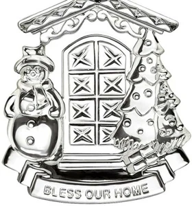 WATERFORD Annual BLESS OUR HOME CRYSTAL ORNAMENT NEW IN BOX - Picture 1 of 3