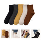 5 Pairs Cotton Sock Women's Moisture Wicking Socks - Calf Crew