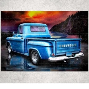 Old Truck 120 Piece Custom Handmade Jigsaw Puzzle - Picture 1 of 7