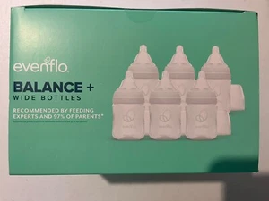 EVENFLO BALANCE + WIDE BOTLES PACK OF 6/ 5 OZ - Picture 1 of 6