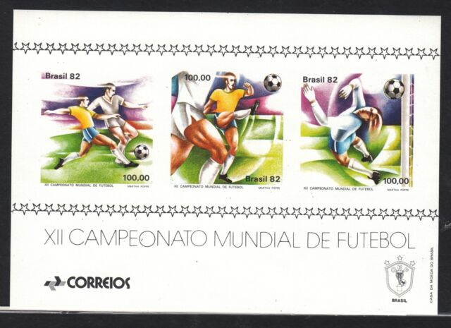 Brazil 2008 MNH 1985 World Cup Soccer Mexico 1986 Souvenir sheet