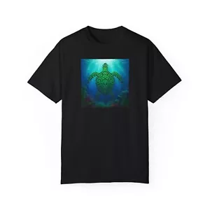 Ocean-Inspired Turtle T-Shirt, Eco-Friendly Tee, Beachwear, Nature Lover Gift, - Picture 1 of 57