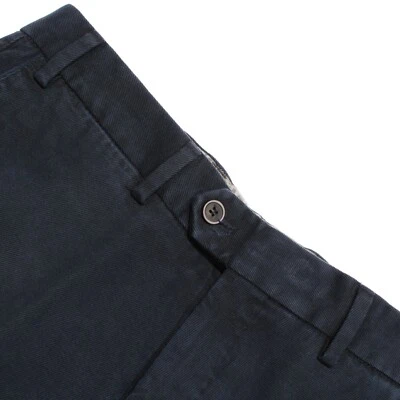 Hiltl NWD Cotton Blend Chinos / Casual Pants Size 32 US Doyle In Solid Blue - Image 1 of 4