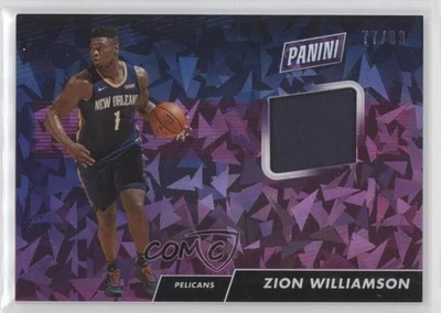 2019-20 Panini Player of the Day Cracked Ice /99 Zion Williamson #ZW Rookie RC - Image 1 of 2