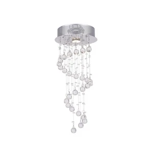 CWI Lighting 6603C10C OPEN BOX Spiral Flush Mount Chrome - Picture 1 of 4