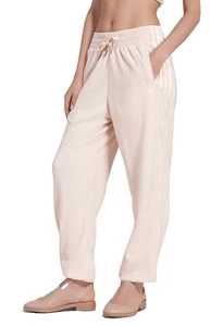 Adidas Jogger Fleece Plush Light Pink Beige Cuffs Size L /42/44 - Picture 1 of 2