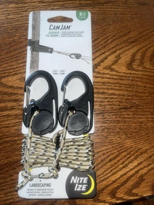 Nite Ize NCJ-25-2R3S1 CamJam Cord Tightener Set of Two 2-Pack w/ 8ft. Rope - Picture 1 of 3