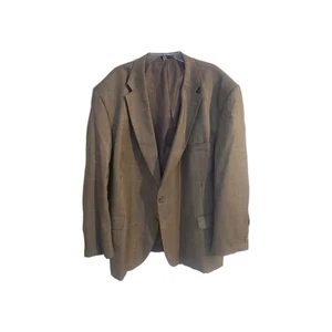 Adolfo Herren Sport Mantel Blazer 56R braun Hahnentritt Lammwolle 2 Knopf Sakko - Bild 1 von 3