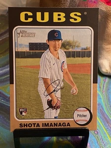 2024 Topps Heritage High Number #564 Shota Imanaga (RC) Cubs - Picture 1 of 2
