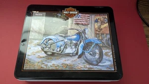2003 Harley Davidson Motorrad 1000 Teile Puzzle & Sammler Metalldose - Bild 1 von 3