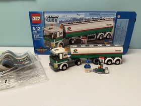 Lego City Set 3180 Tank Truck Complete Set With Box, Manual, Minifig Retired