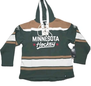 Neu Herren '47 Marke NHL Retro Minnesota Wild Hoodie Größe Medium  - Bild 1 von 11