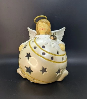 QVC天使无焰蜡烛灯饰礼品盒多色灯 — 第 1/4 张图片