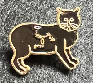 INSIGNIA PIN GATO MANX NEGRO ISLA DE HOMBRE - Imagen 1 de 4