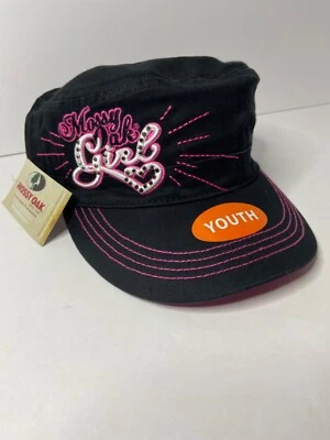 Mossy Oak Girl!!Youth Black Baseball Cap with Pink Lettering. New with tags I8 - Image 1 of 4