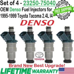 NEW OEM Denso x4 Best Upgrade Fuel Injectors For 1995-1999 Toyota Tacoma 2.4L I4 - Picture 1 of 13