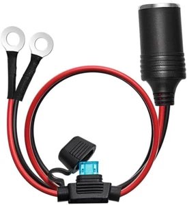 12V / 24V Power Supply Car Plug Outlet - 3FT/6FT UL 16AWG Cable with 15A Fuse - - Picture 1 of 8