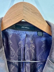Ted Baker men’s velvet/ suede blazer, in grey - Picture 1 of 7