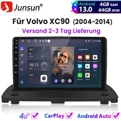 4+64GB 8-Kern Carplay Autoradio GPS NAVI BT DAB+ Für Volvo XC90 I 275 2004-2014 - Bild 1 von 4