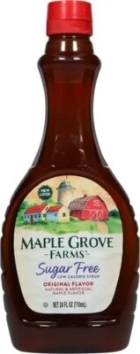 Maple Grove Farms Sugar Free Maple Flavour Syrup Bottle 24oz (710ml) - Image 1 of 4