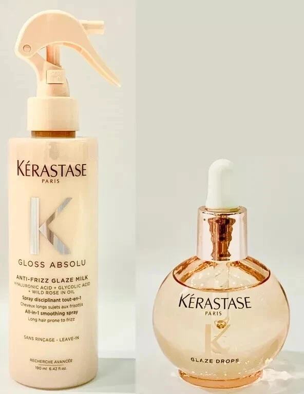 Gloss Absolu : Anti Frizz Glaze Milk 190ML + Glaze Drops 45ML Kerastase - Image 1 of 1