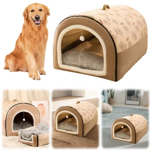 Soft Tent Dog House Dog Cave Shelter Washable Comfortable Dogs Cats Pet Supplies - Picture 1 of 9
