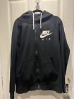 Nike Air Full Black Tracksuit  Size Xl Fleece Lined