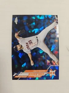2020 Topps Chrome Update Sapphire Justin Verlander #U-245 Astros Active Leaders - Picture 1 of 2