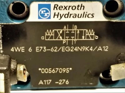 Rexroth 4WE6E73-62-EG24N9K4-A12 Directional Control Valve - Image 1 of 4