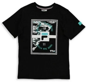 Graphic Logo T-Shirt Black Fila Boys XL - Picture 1 of 3