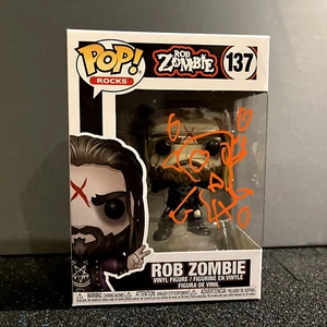 Spider One Signed Art Rob Zombie Funko Pop (Music Autograph #137 NOT Vinyl / CD) - Picture 1 of 9