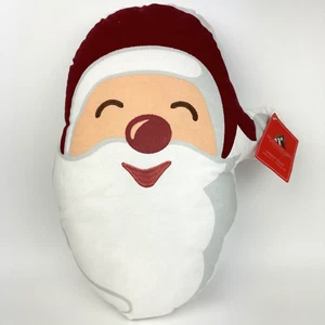 THE MOUNTAIN HOME COLLECTION Santa Smile Decorative Pillow 13" x 20" - Picture 1 of 8