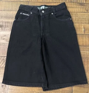 Vintage Y2K Beverly Hills Polo Club Black Denim Jorts Size 8 NWT - Picture 1 of 7